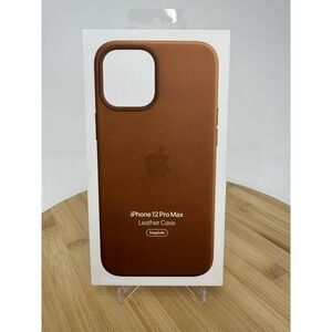 Apple IPhone 12 Pro Max Leather Case Saddle Brown MagSafe Genuine OEM Original